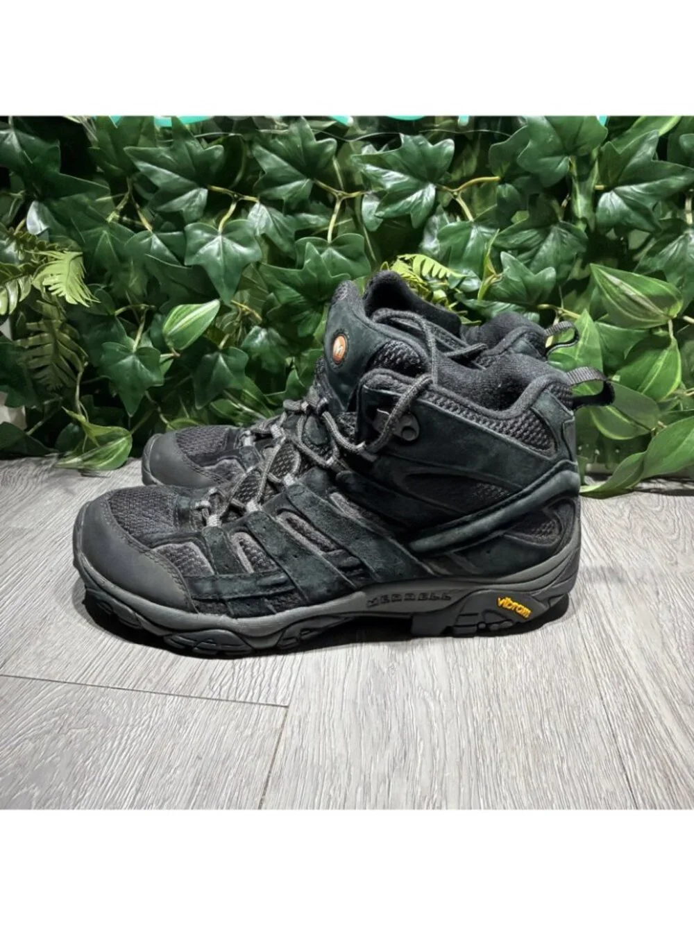 Merrell Moab 2 Vent Mid Sneaker Men's Black Athletic Hiking Shoes - 10